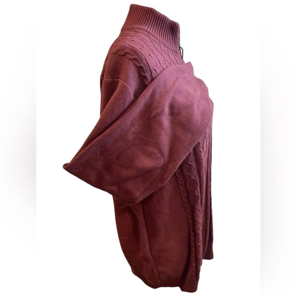 Alex Cannon 100% Cotton Maroon Sweater